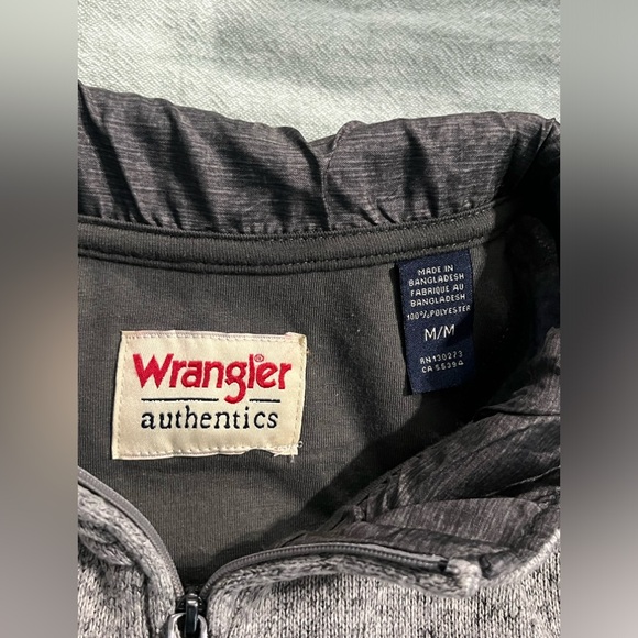 WRANGLER 1/4 ZIP PULLOVER MENS MEDIUM - Picture 3 of 3